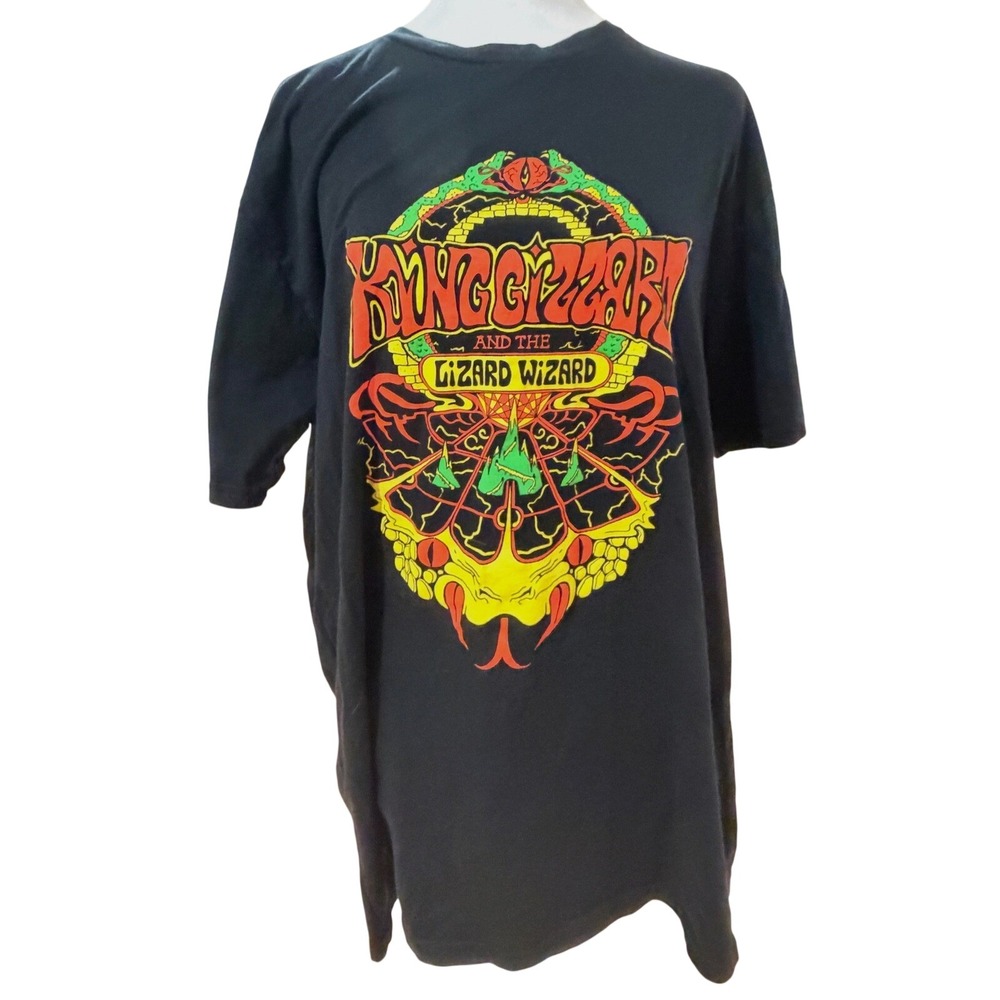 King Gizzard & The Lizard Wizard Graphic T-Shirt XL Organic Cotton USA Made